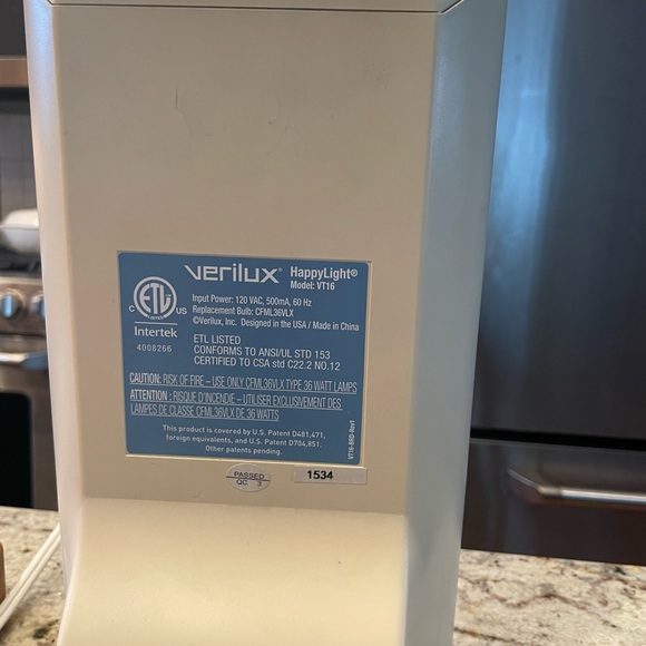 Verilux sun replacement therapy lamp - Picture 4 of 4